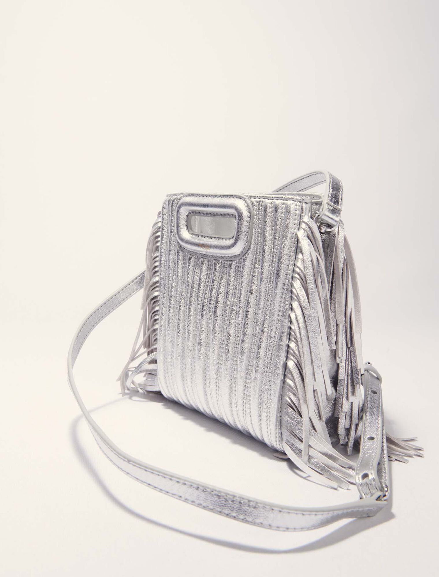 M-Tasche aus Metallicleder
