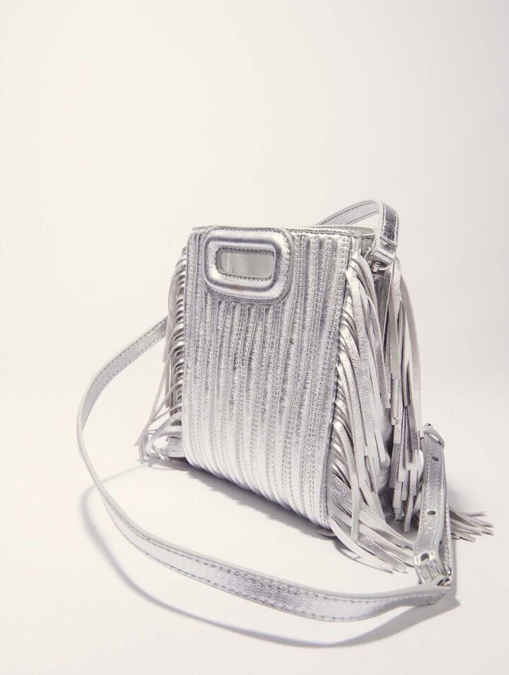 M-Tasche aus Metallicleder