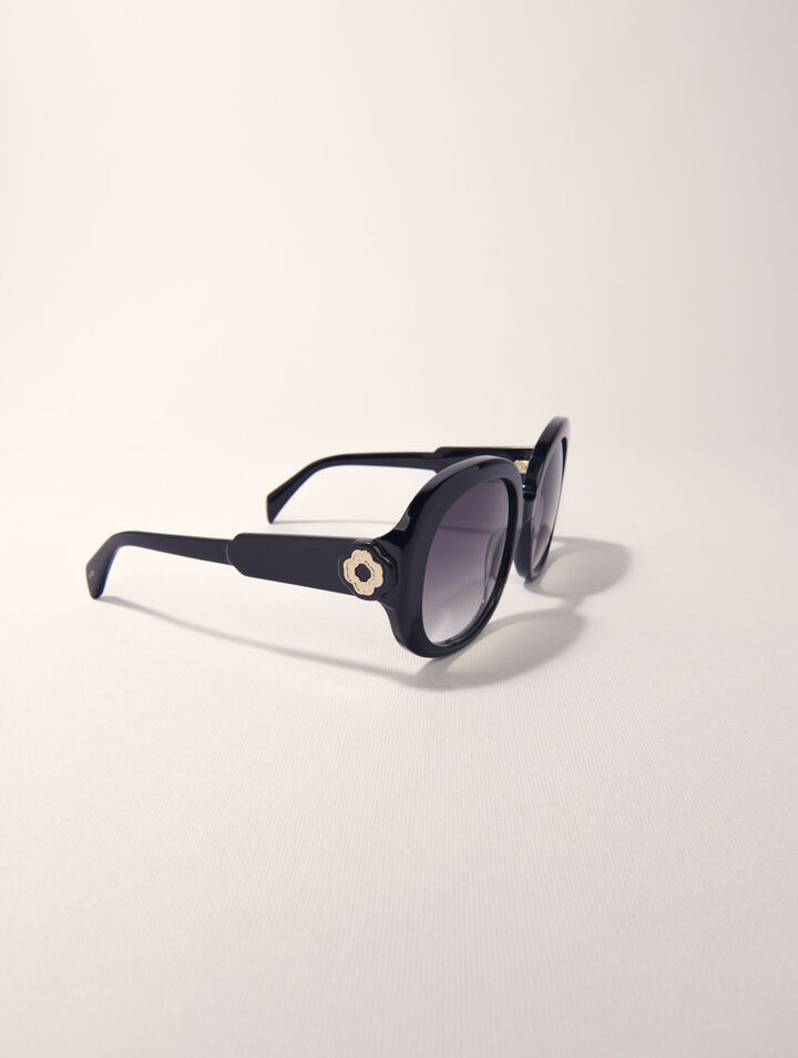 Runde Sonnenbrille aus Acetat