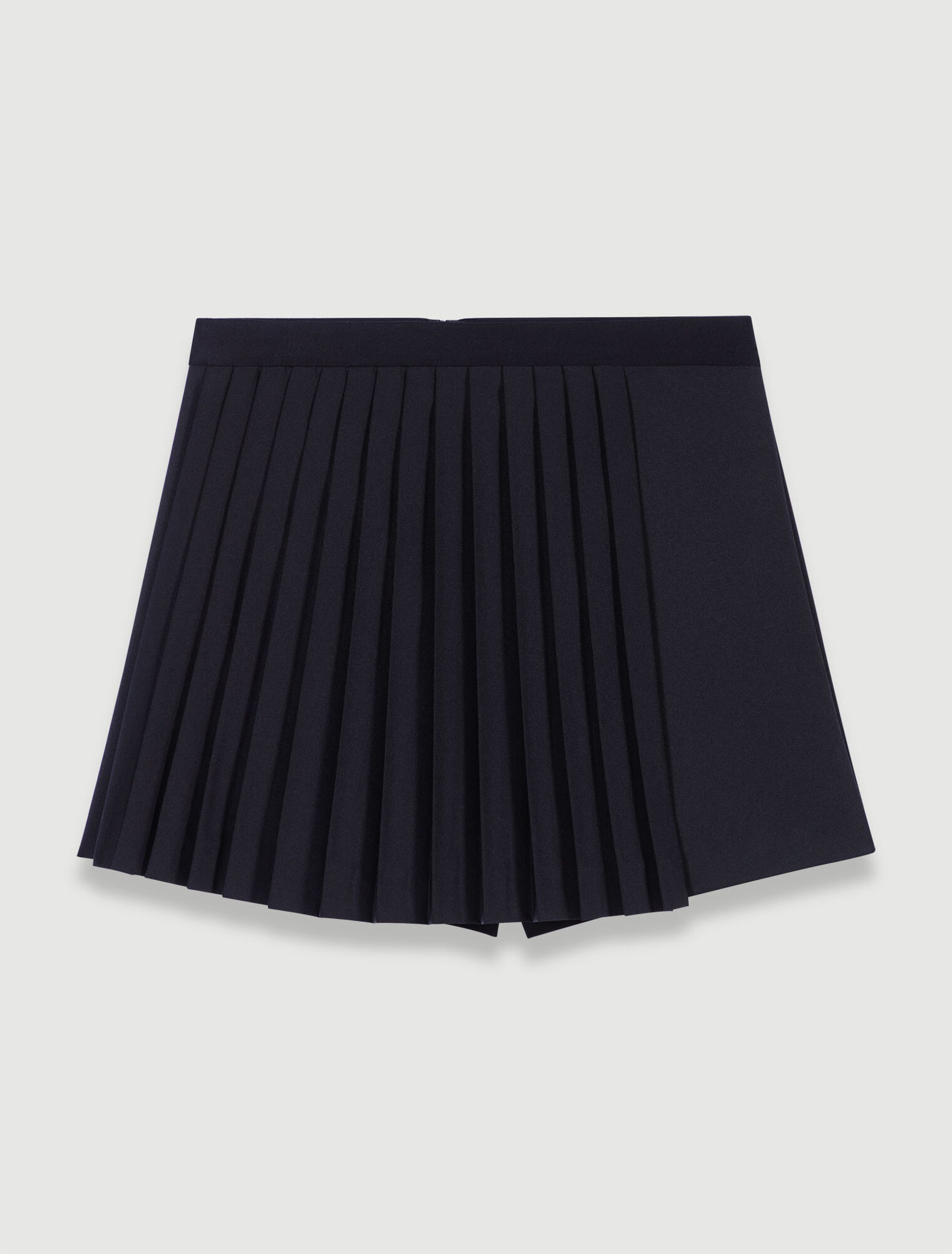 Gerade, plissierte Shorts