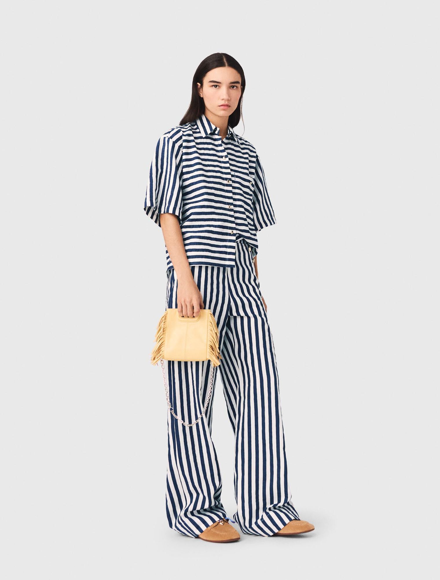 Kurzes Hemd aus Leinenmischung