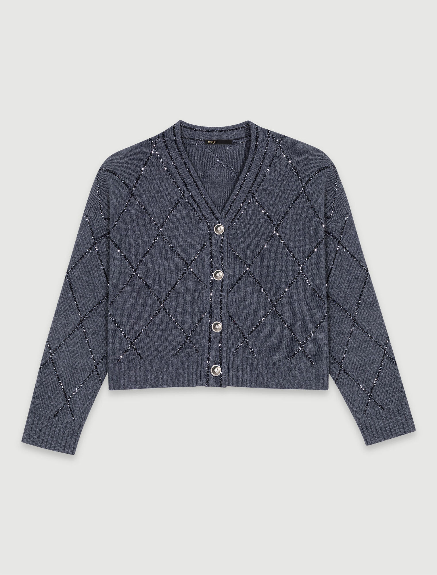 Strickjacke mit Pailletten