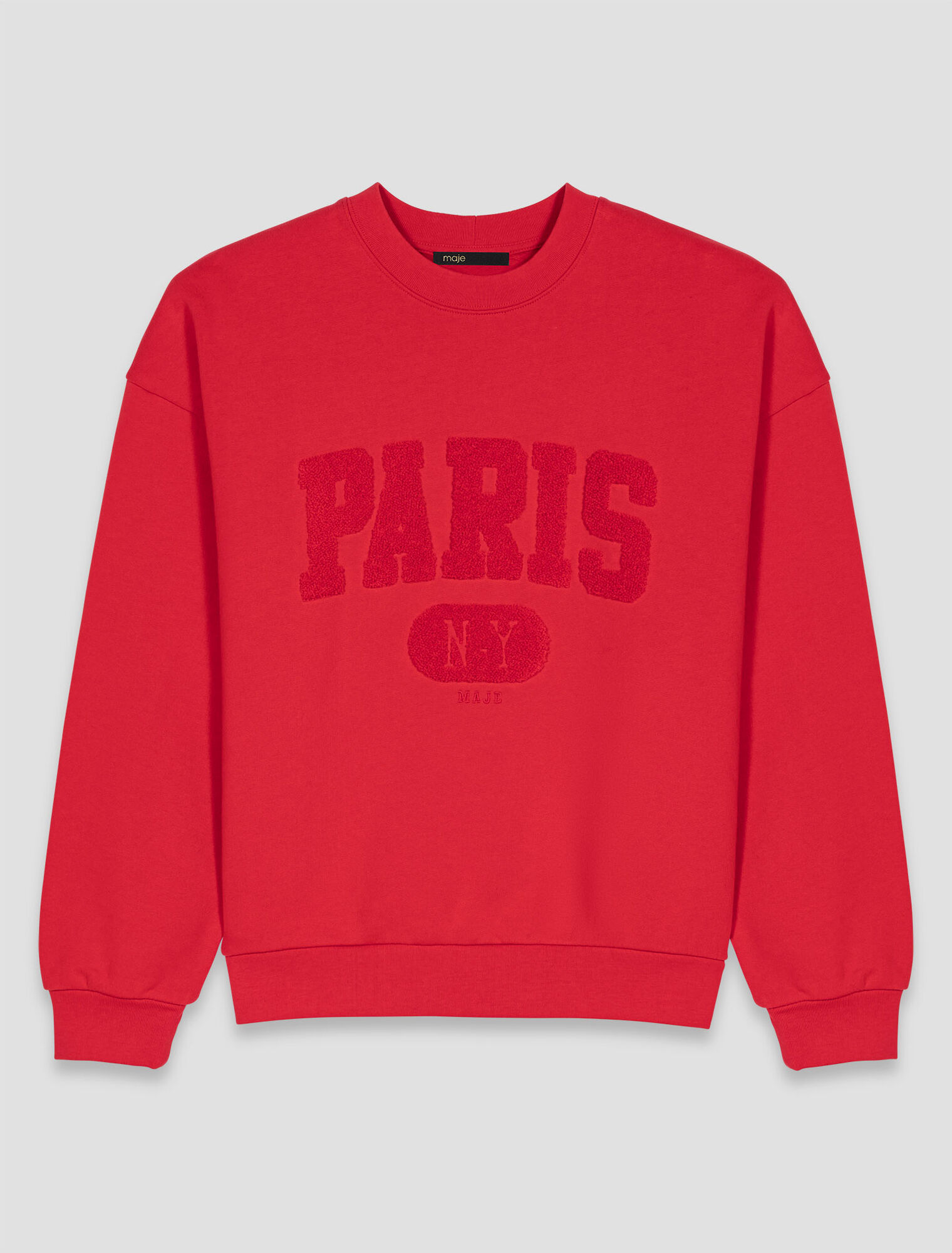 Sweatshirt mit Schriftzug PARIS NY