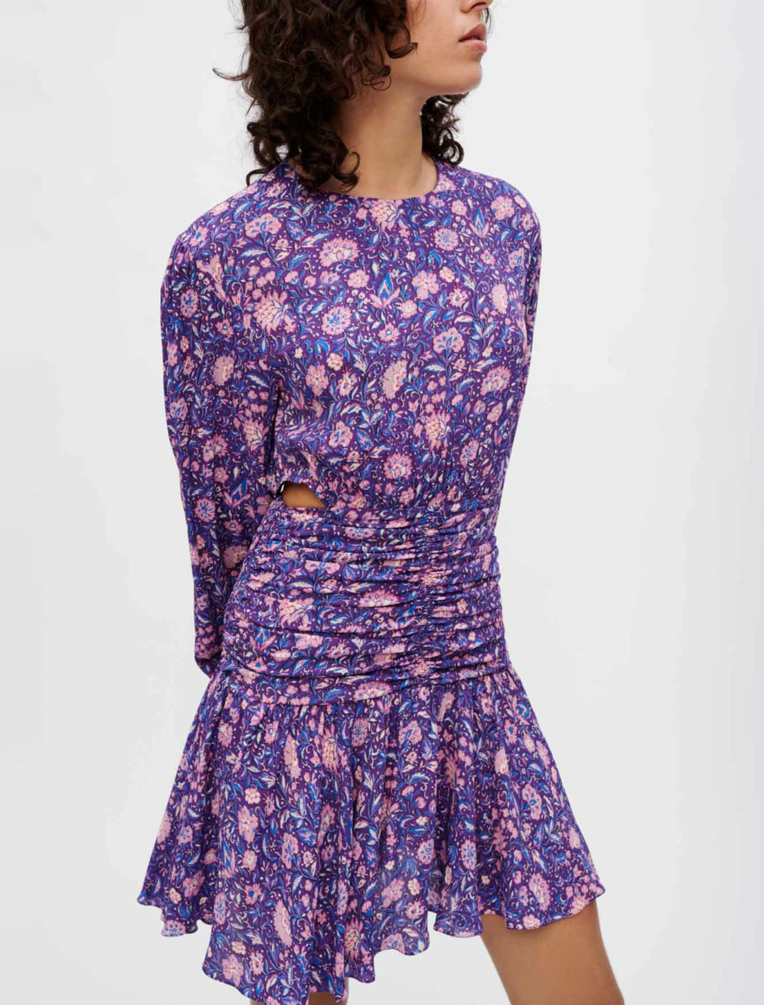 Kleid aus bedruckter Viskose Dahlia
