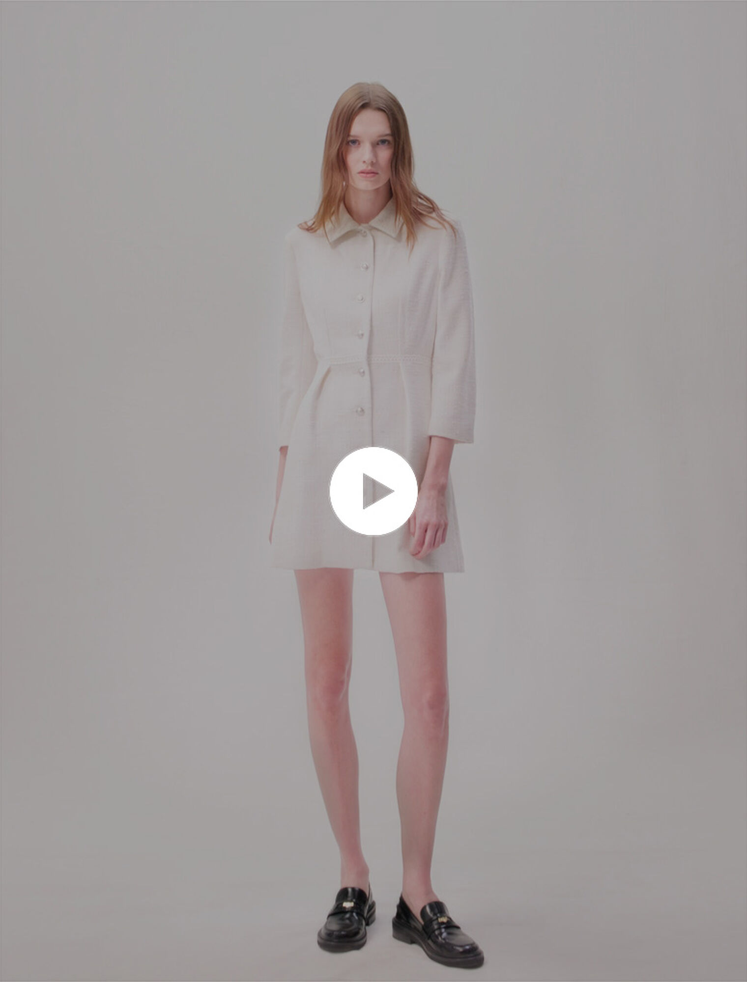 Kurzes Tweedkleid