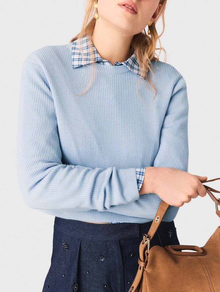 Pullover mit Schmuckkn&ouml;pfen hinten