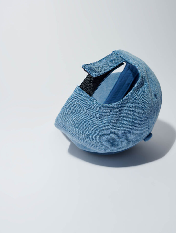 Denim-Cap mit clover-Logo