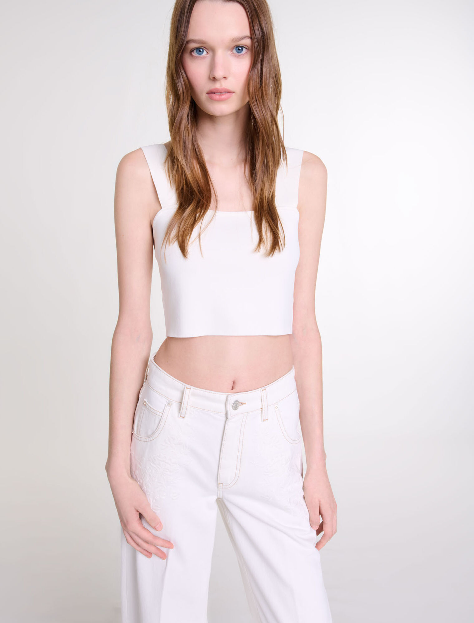 Crop Top aus Strick