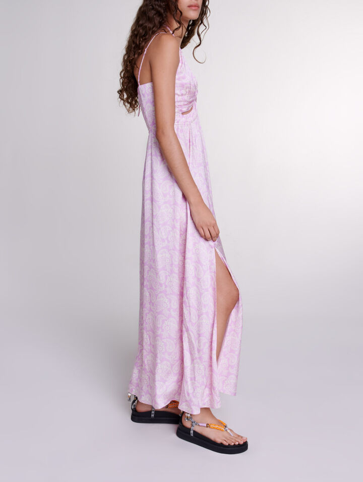 Langes Kleid mit Cut-outs