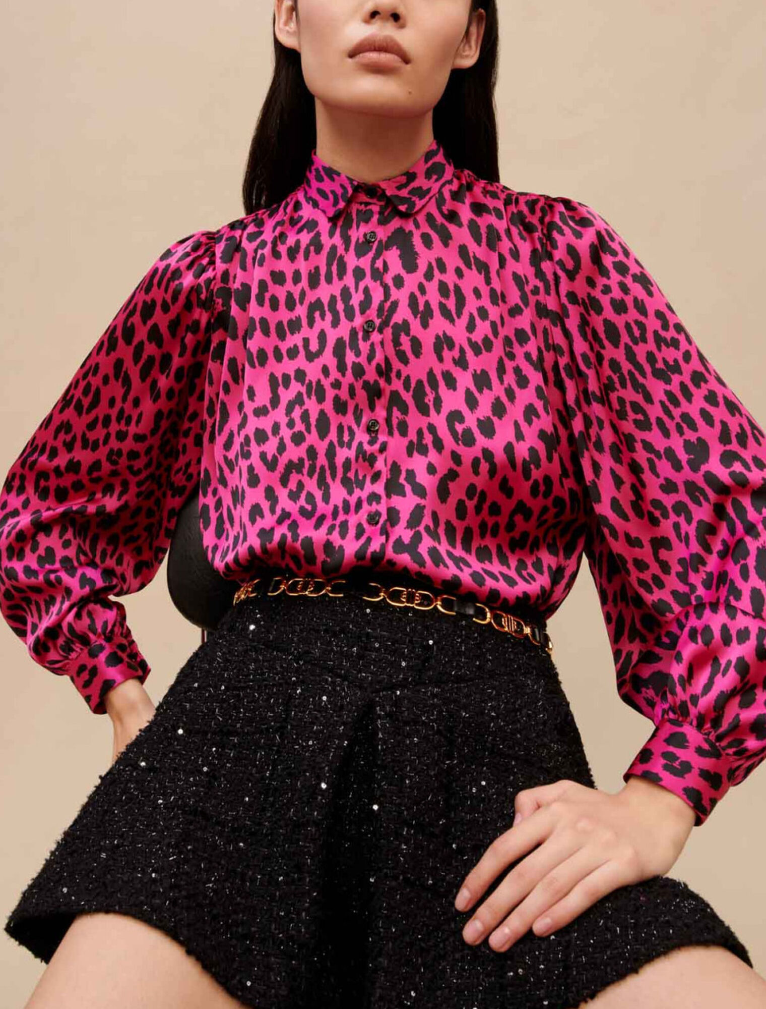 Hemd mit Leopardenprint