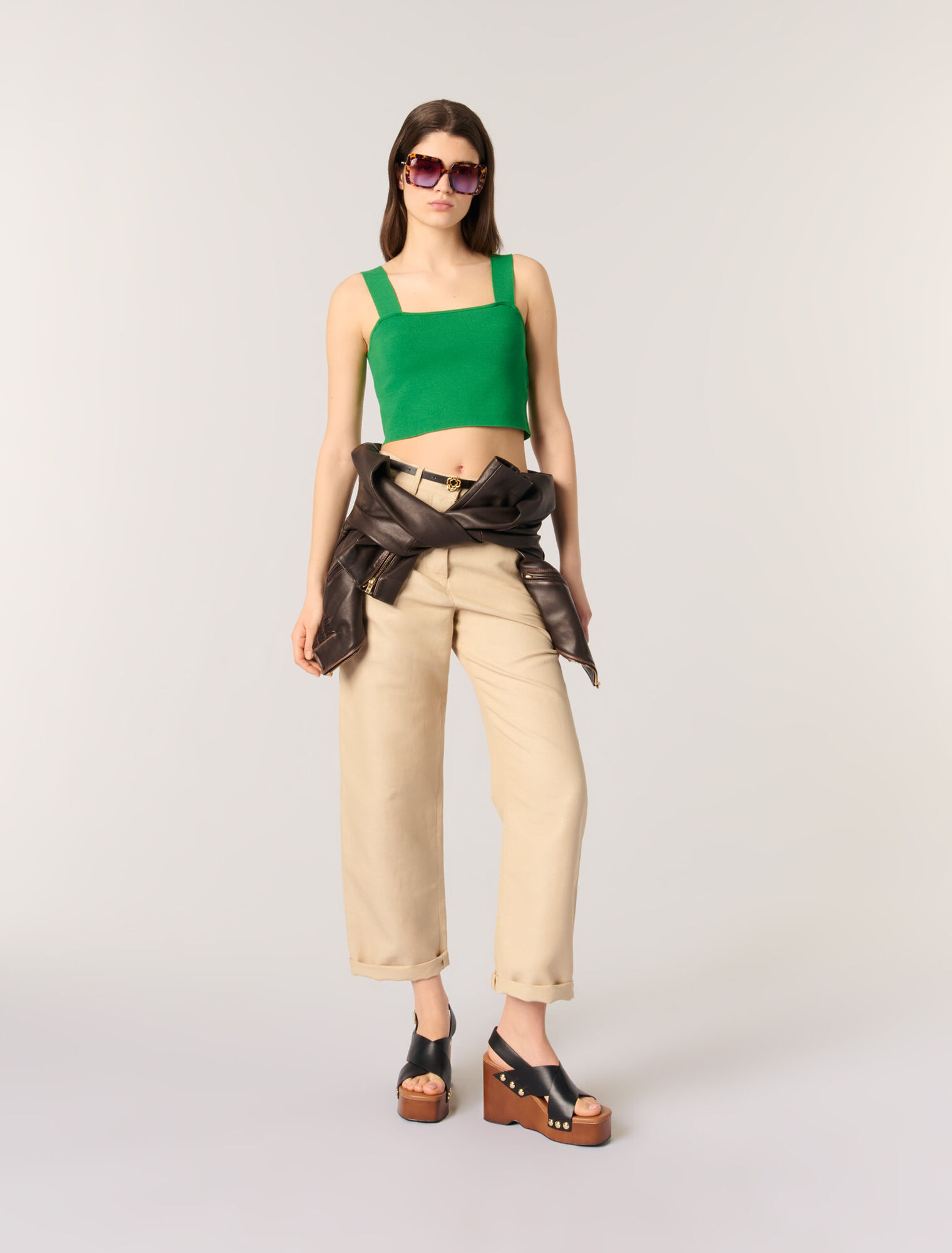 Crop Top aus Strick