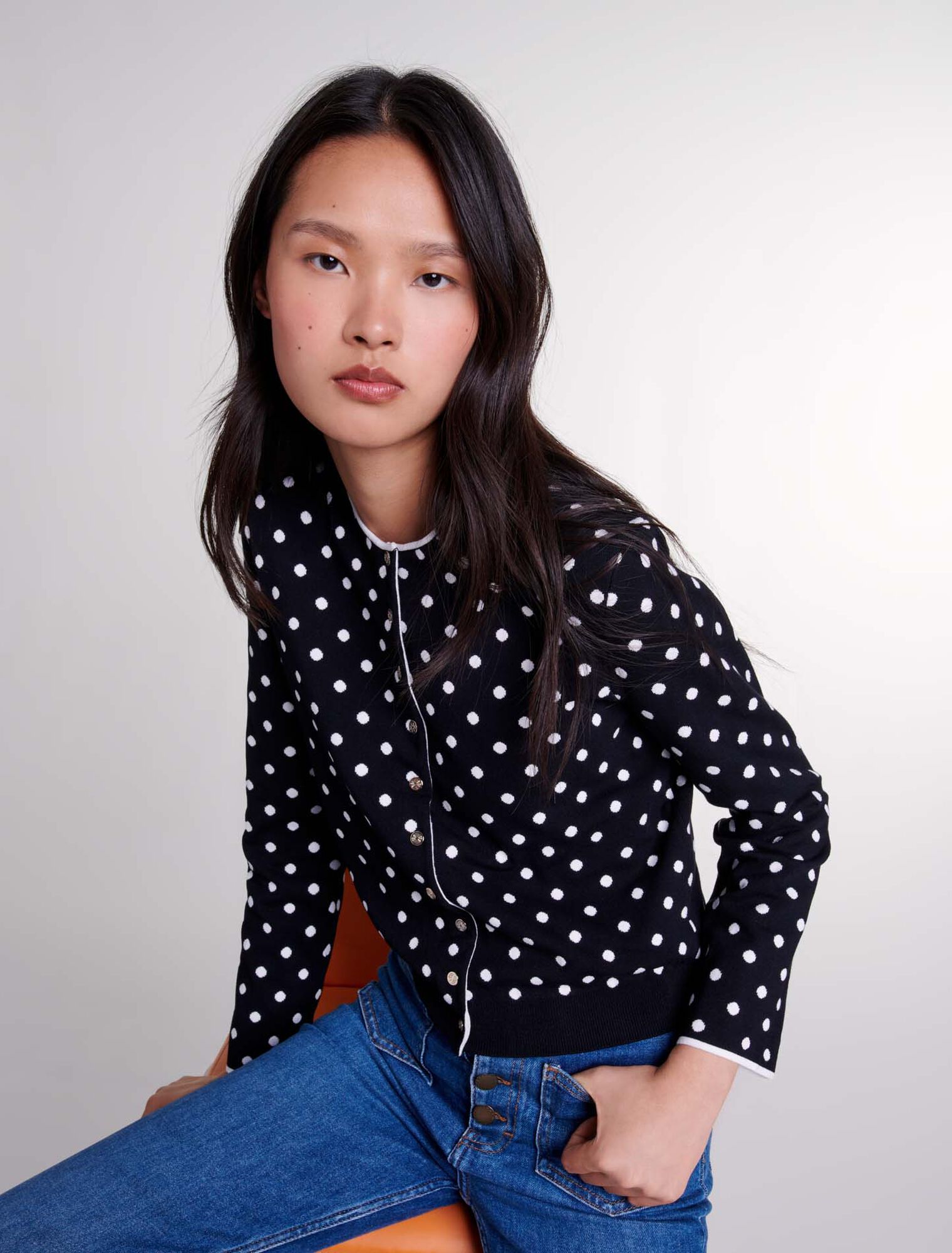 Cardigan aus Jacquard-Strick