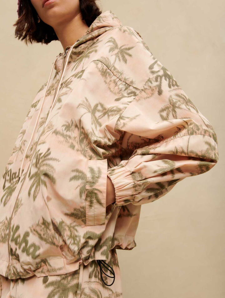 Jacke mit Palmenmuster
