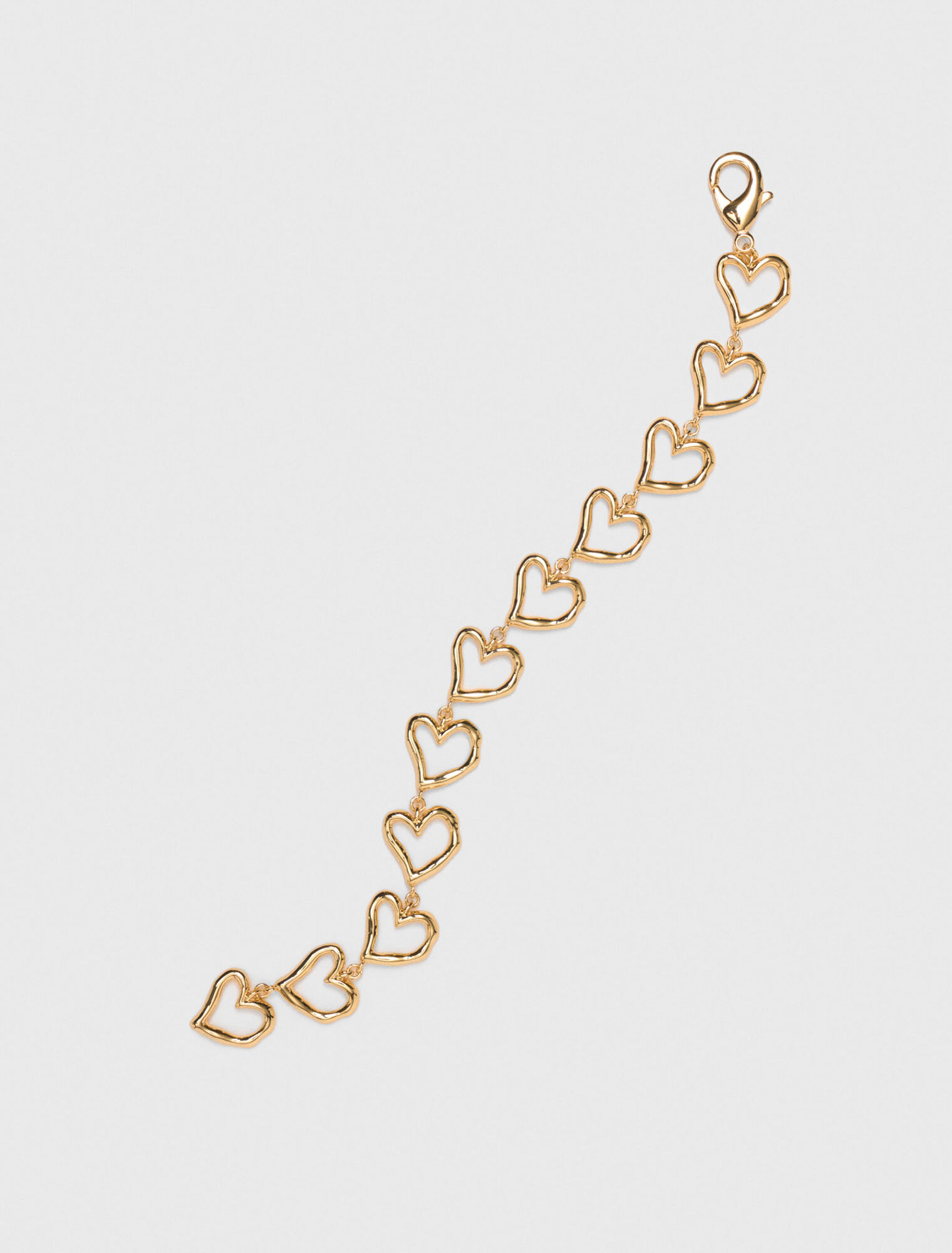 Goldener Herzarmband aus Messing