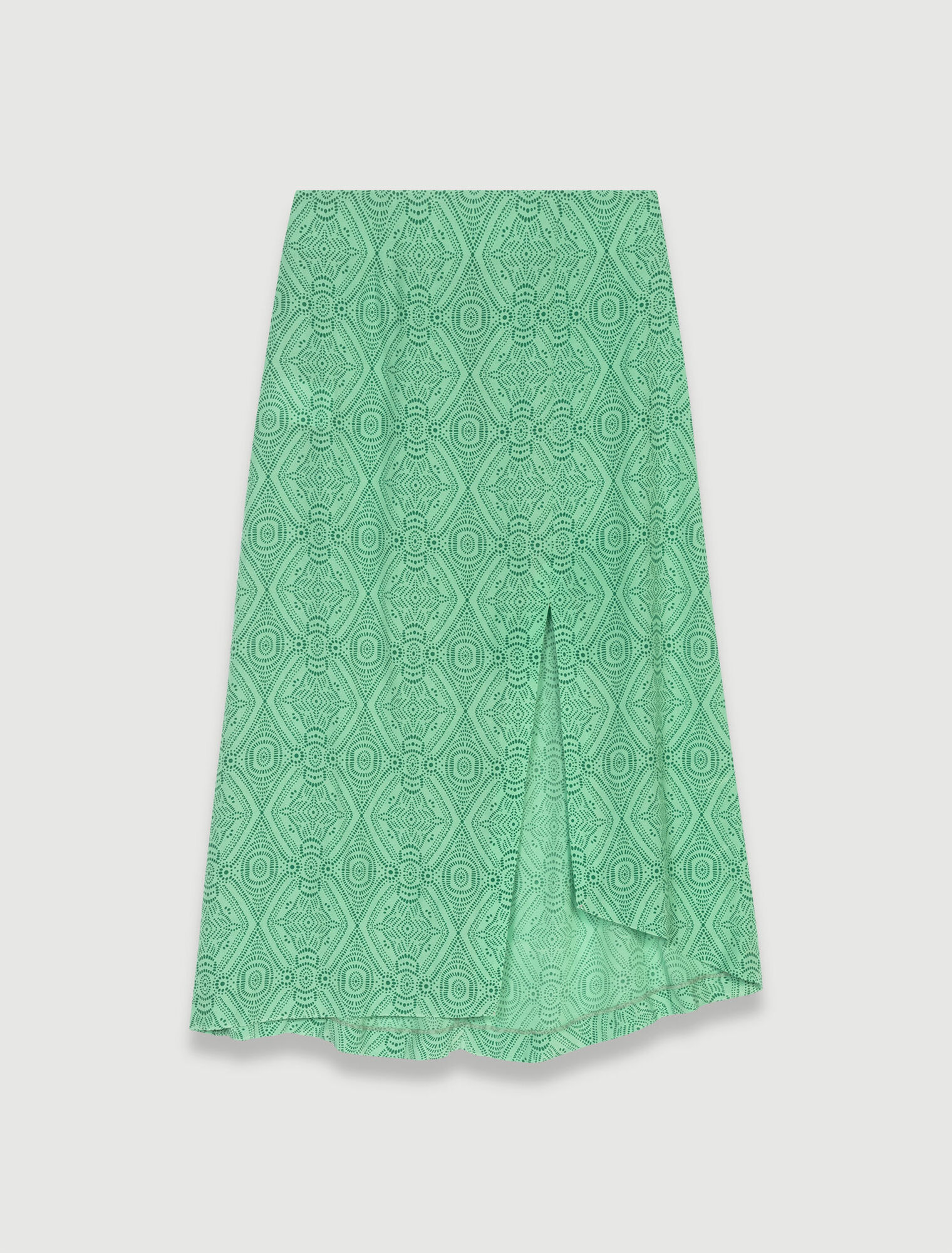 Bedruckter mittellanger Rock