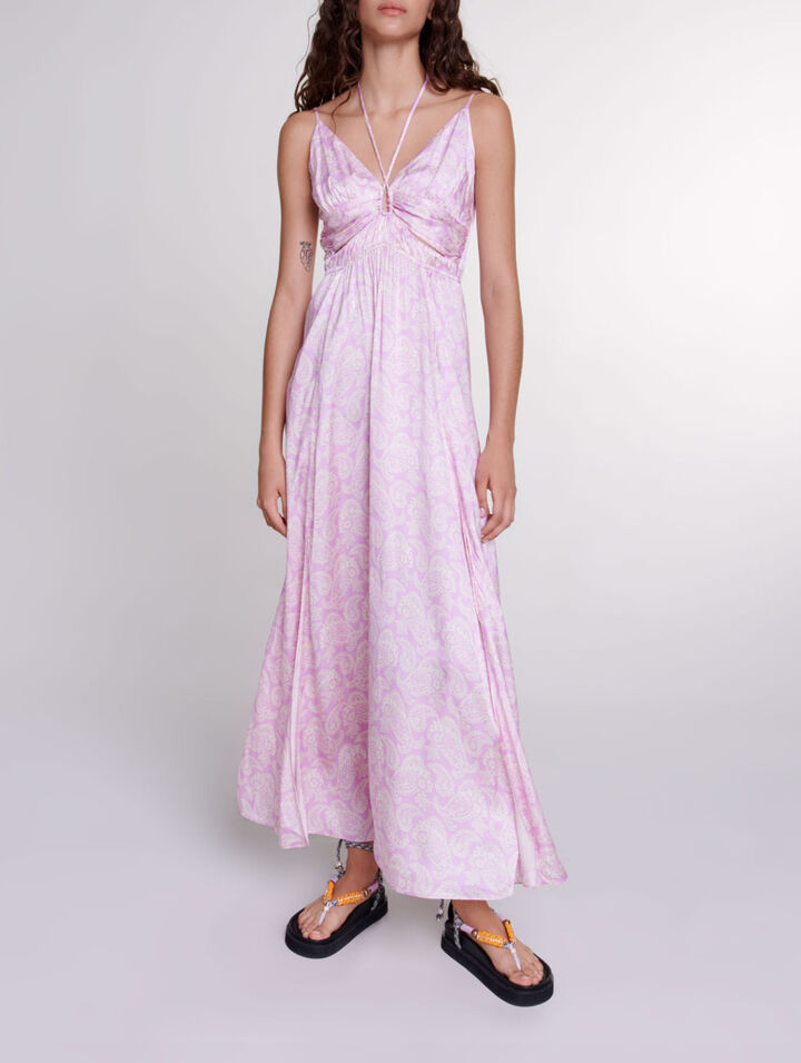 Langes Kleid mit Cut-outs