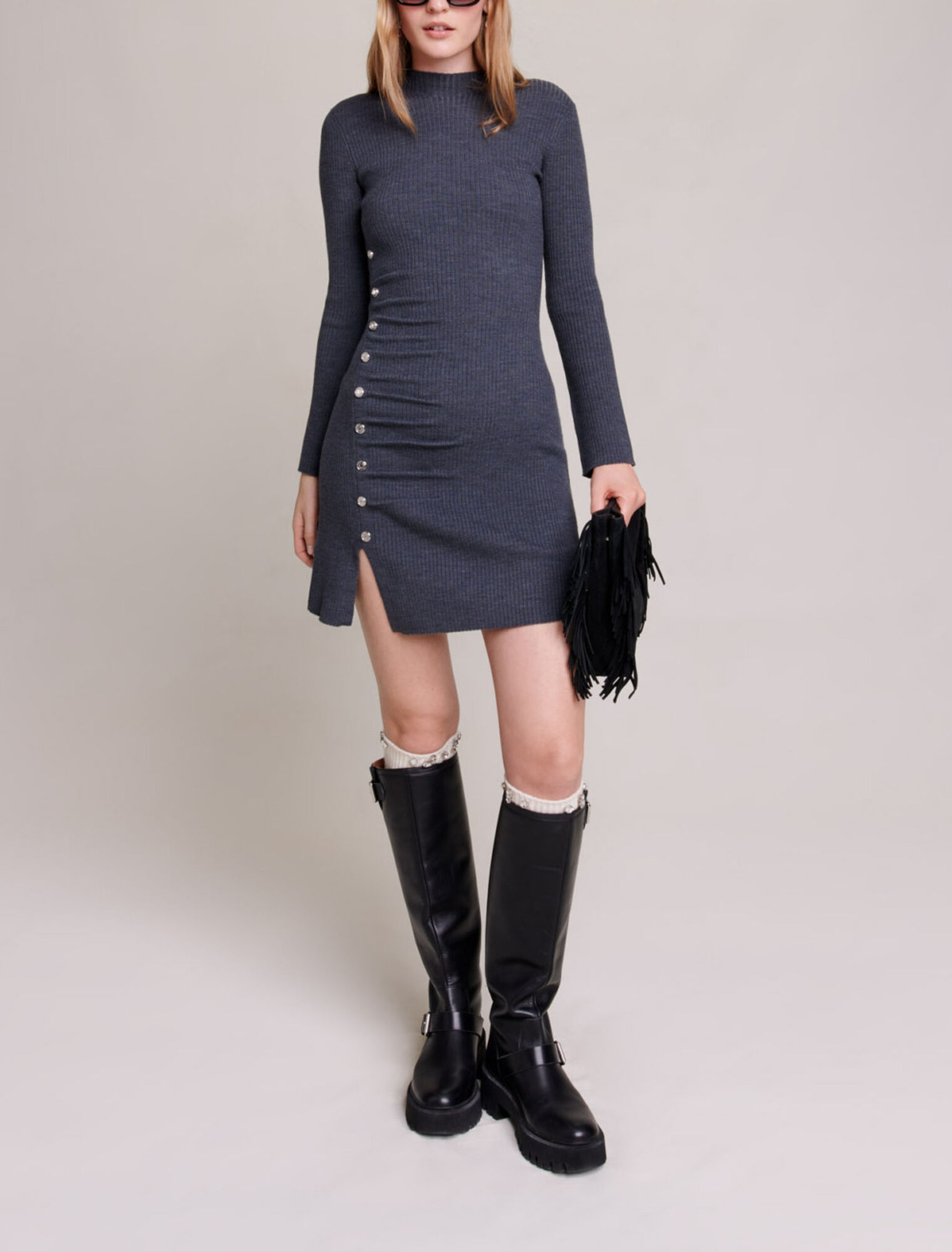 Kurzes Strickkleid