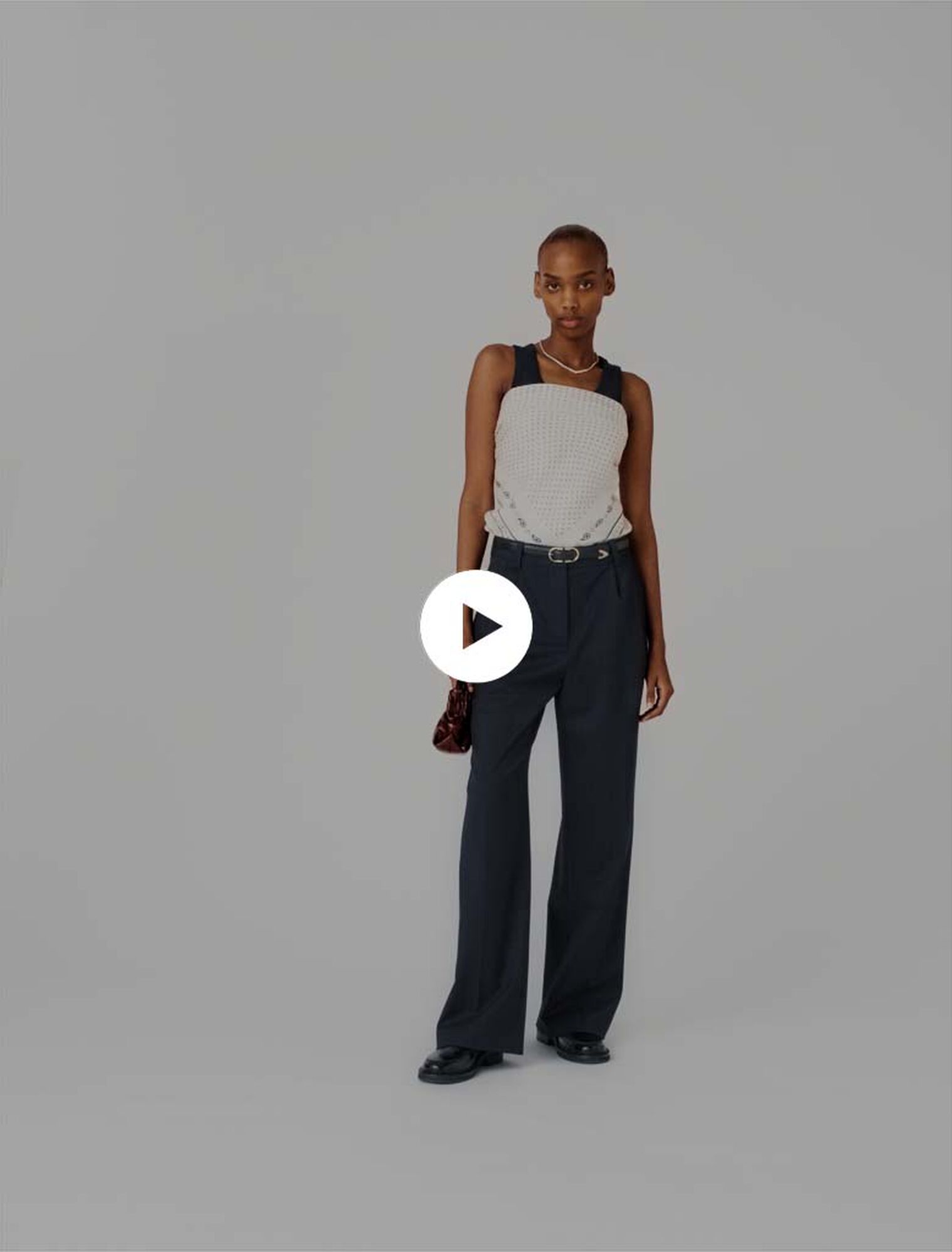 Gestreifte Anzughose