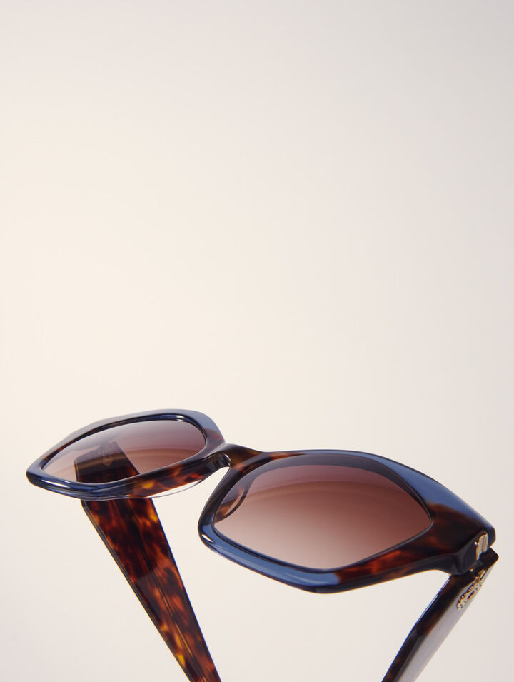 Cat-Eye-Sonnenbrille aus Acetat