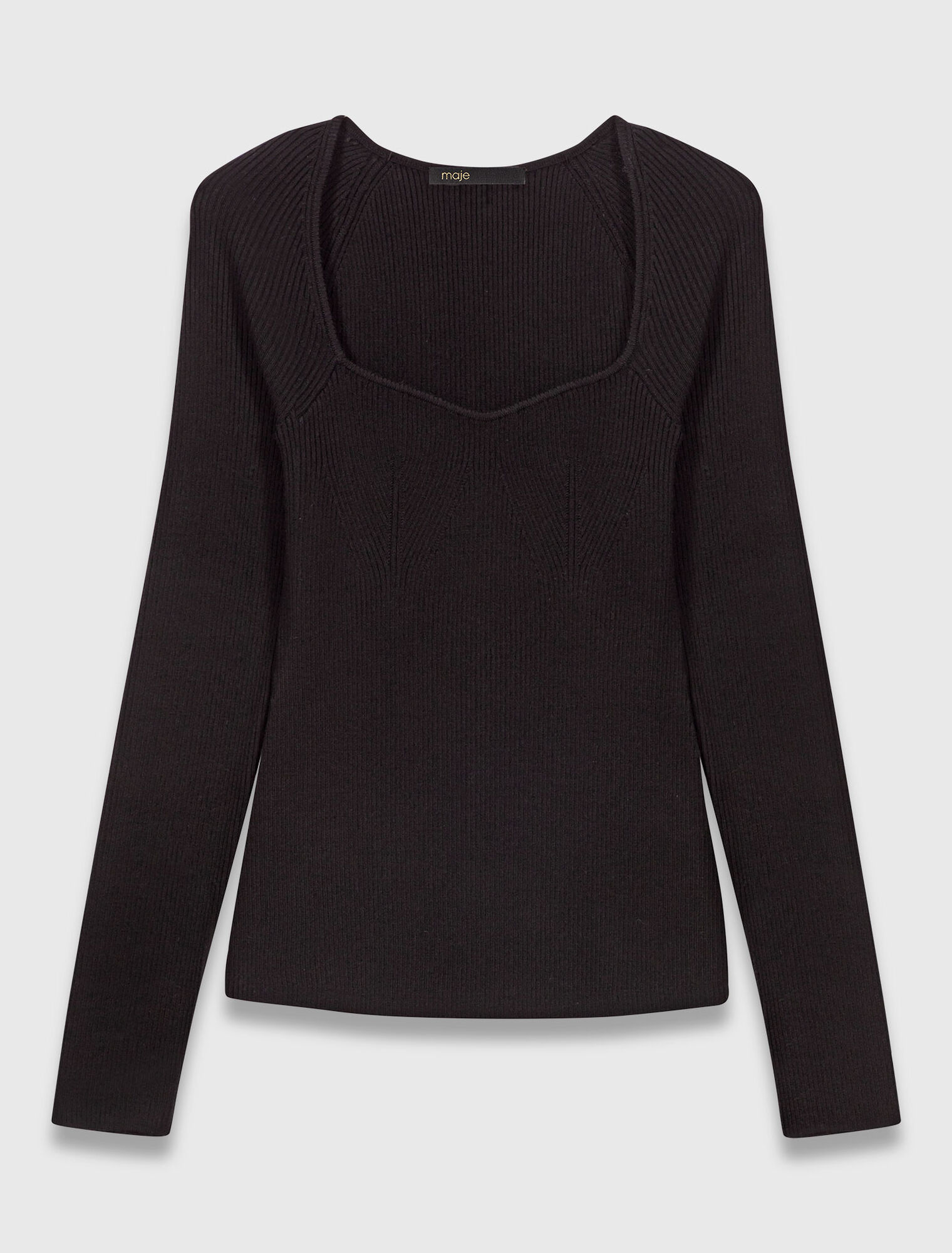 Pullover aus Rippstrick