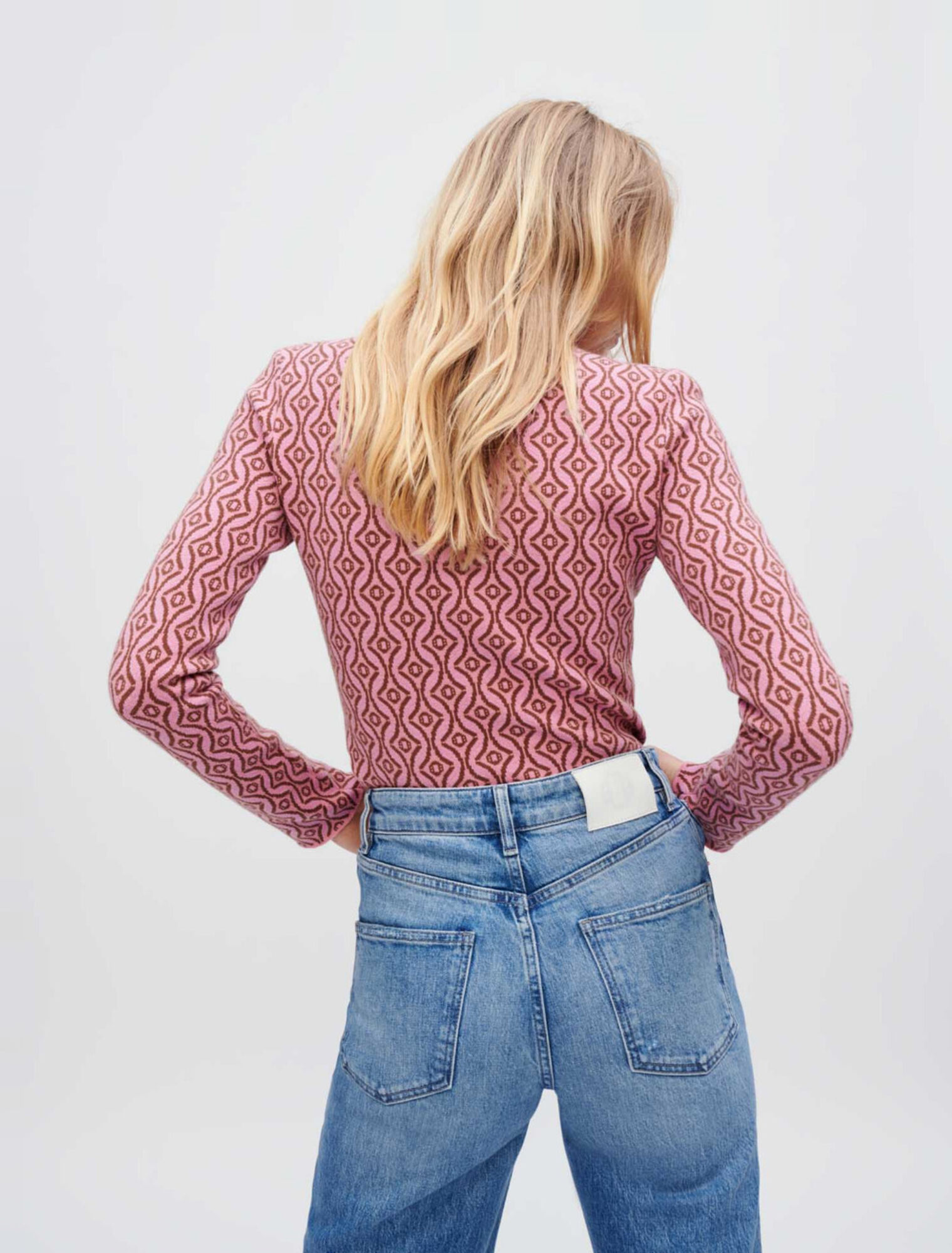 Pullover aus Clover-Jacquard