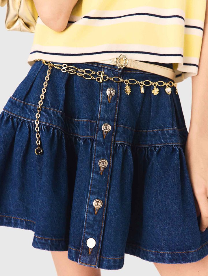 Doppelketteng&uuml;rtel mit Charms