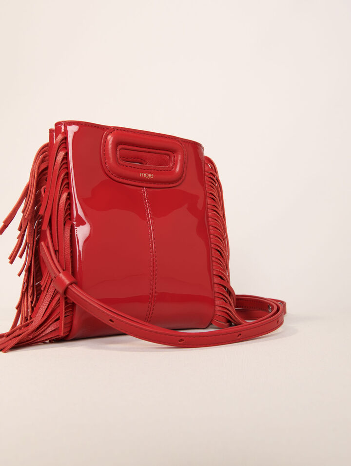 Tasche M Mini aus Lackleder