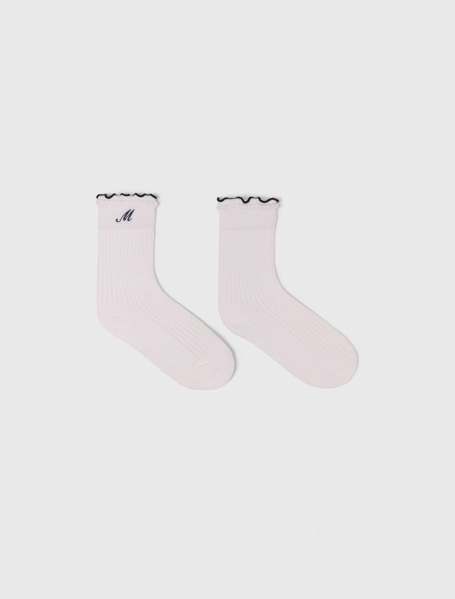 Pointelle-Socken aus Baumwolle
