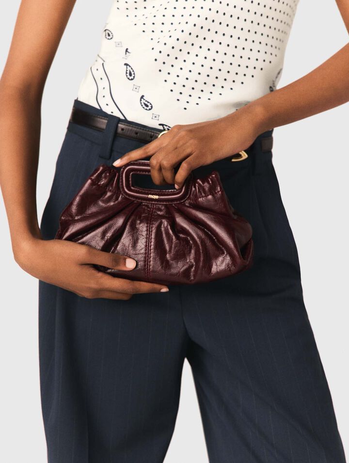 Milpli Mini-Clutch aus Craquel&eacute;-Leder