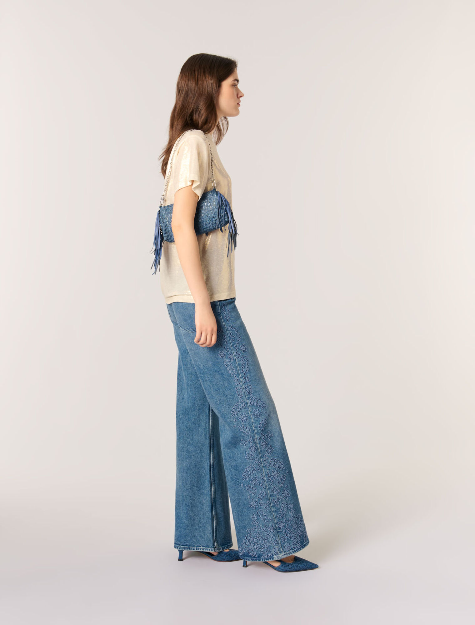 Lamé-T-Shirt