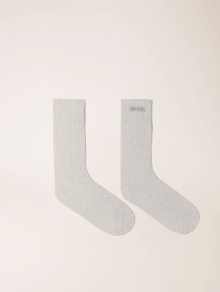 Lurex-Socken
