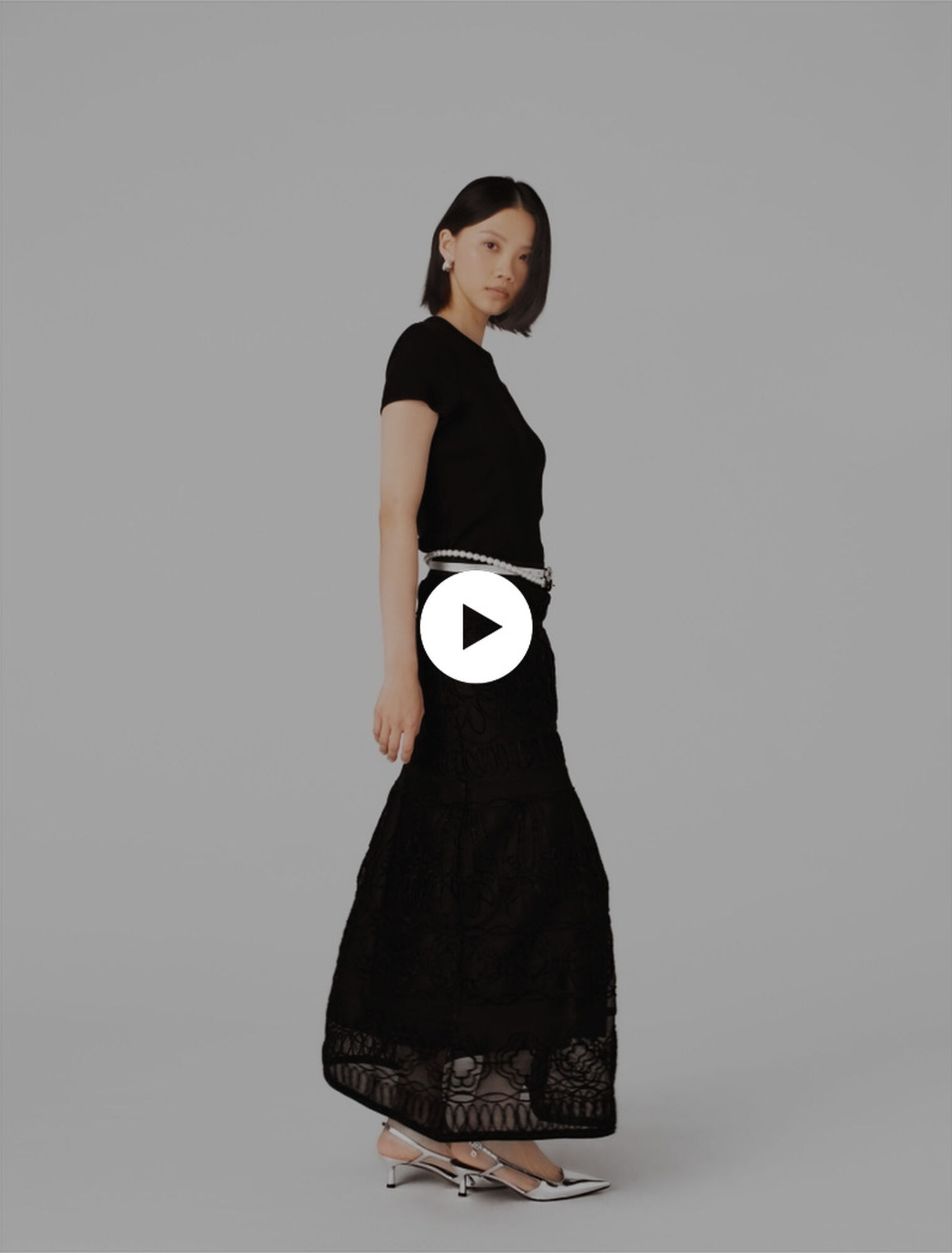 Bestickter Basket-Strickrock