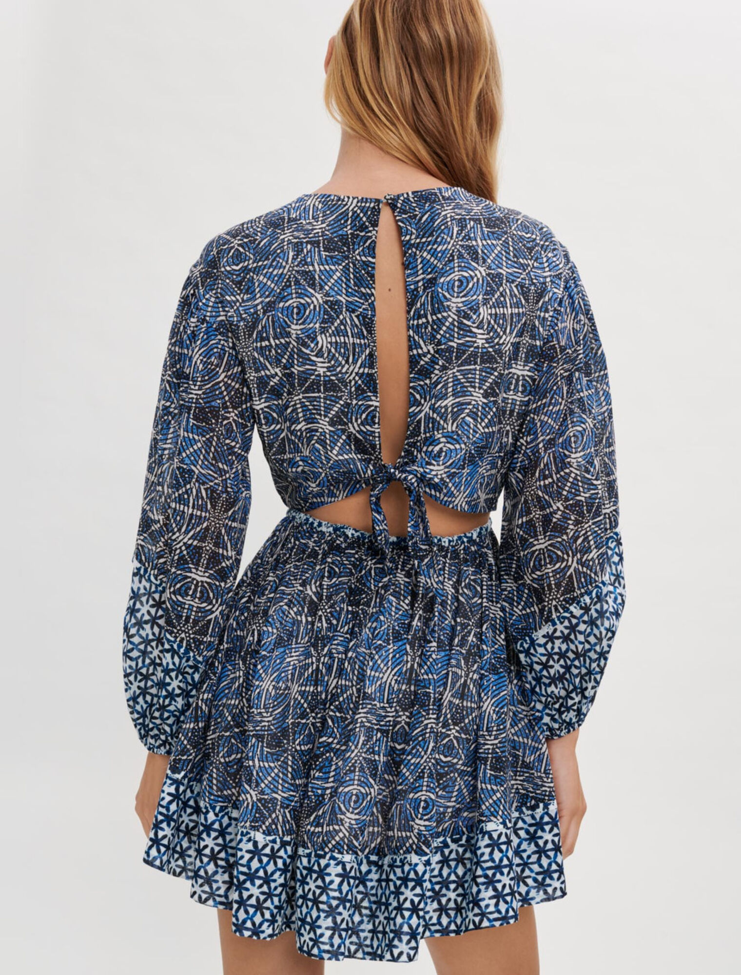 Kleid aus Baumwollvoile im Druckmix