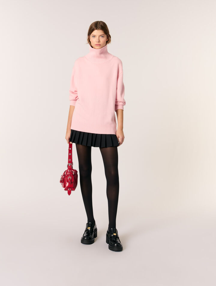 Kaschmir-Wolle-Rollkragenpullover