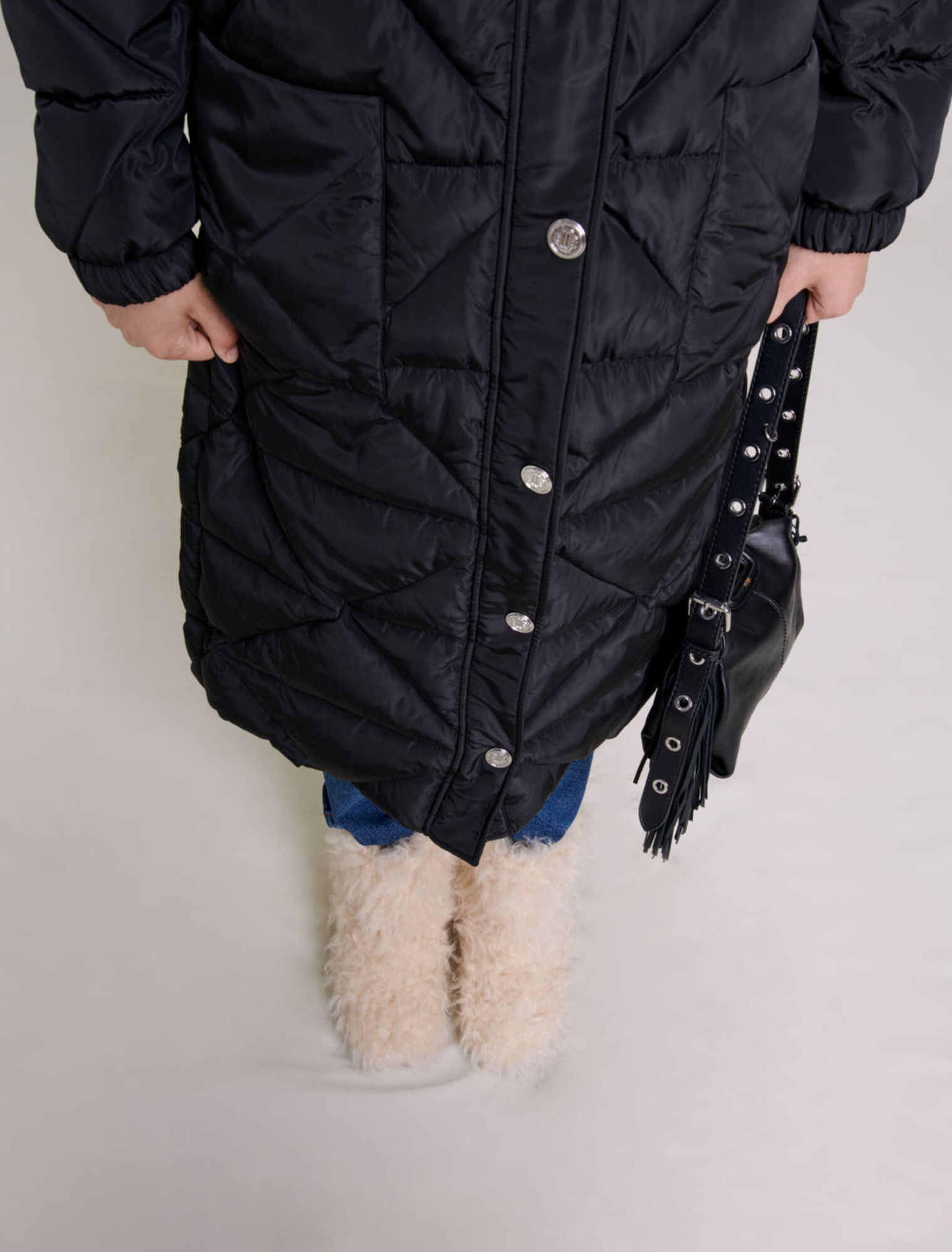 Lange Steppjacke