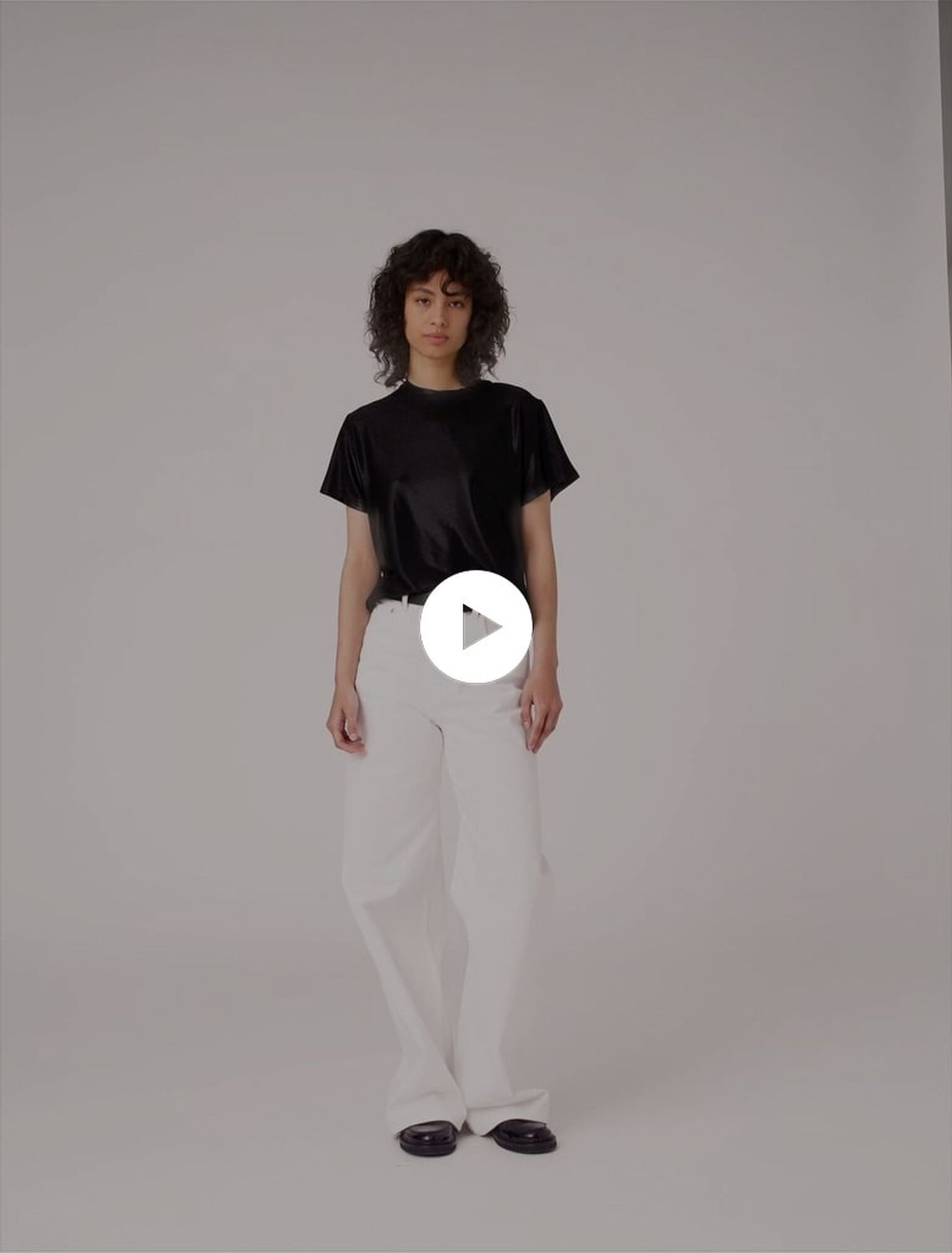 T-Shirt aus Lamé