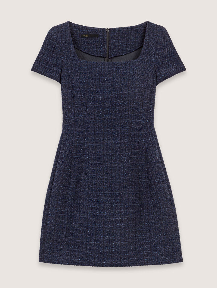 Kurzes Tweed-Kleid