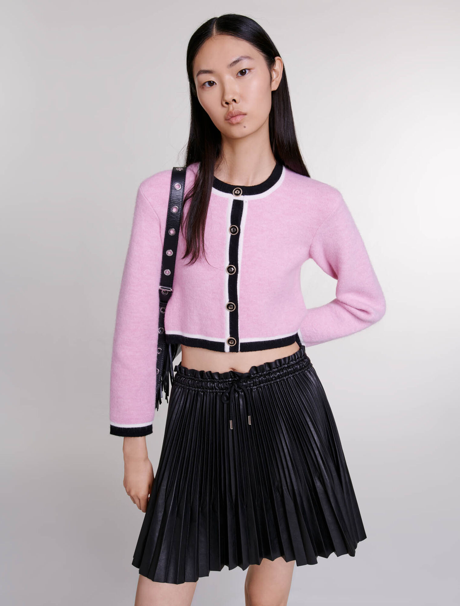 Kurzer Strick-Cardigan