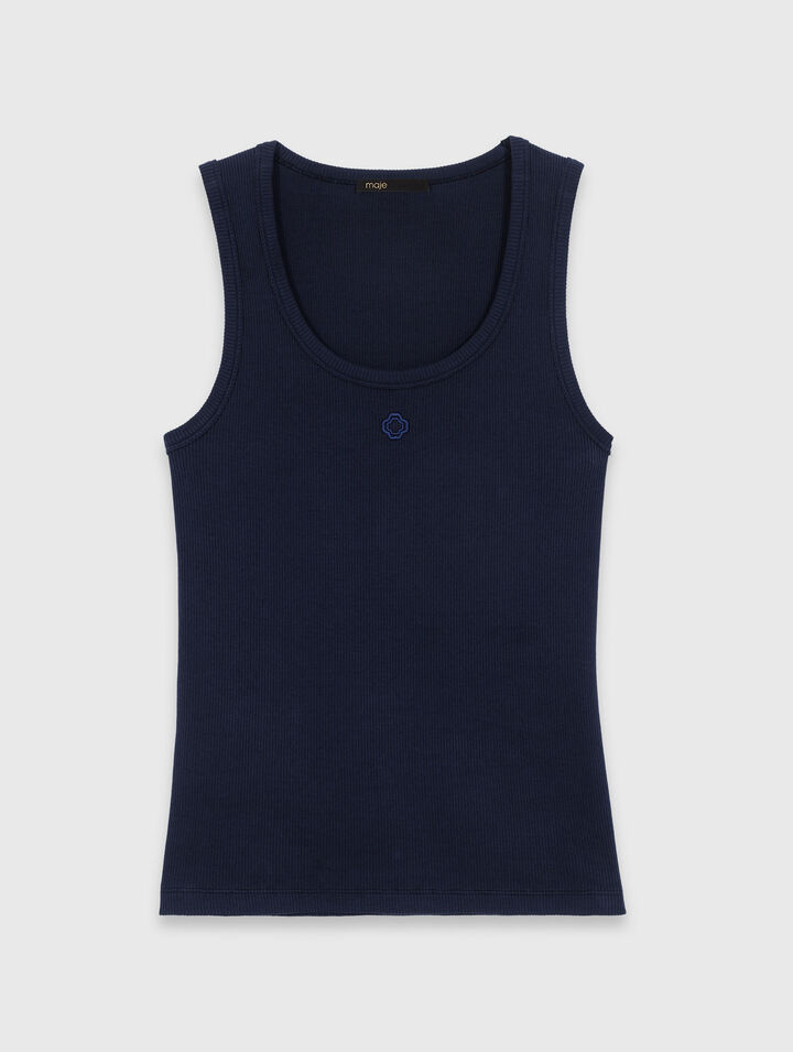 Geripptes Tanktop
