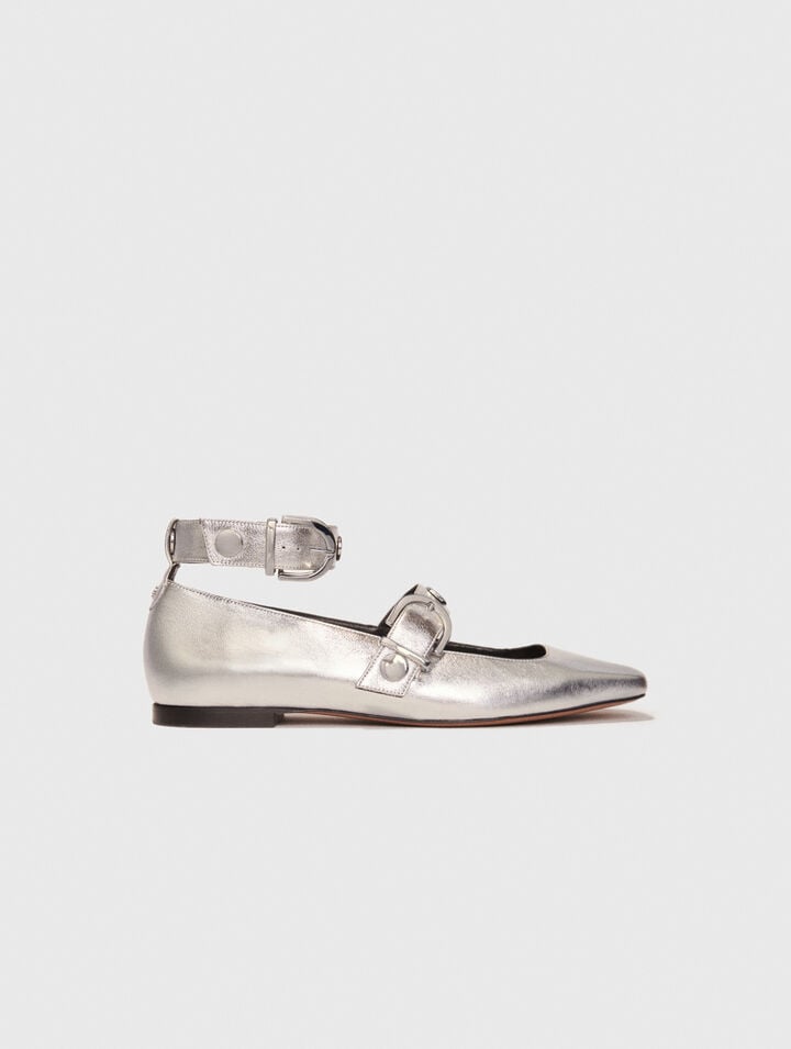 Mary Janes aus Metallicleder
