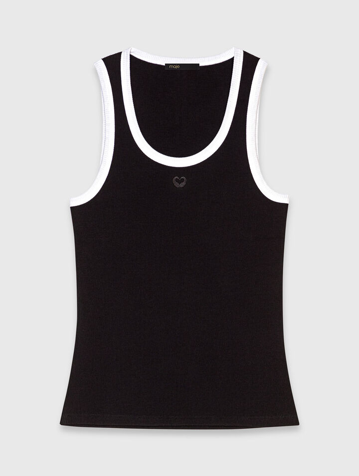 Geripptes Tanktop