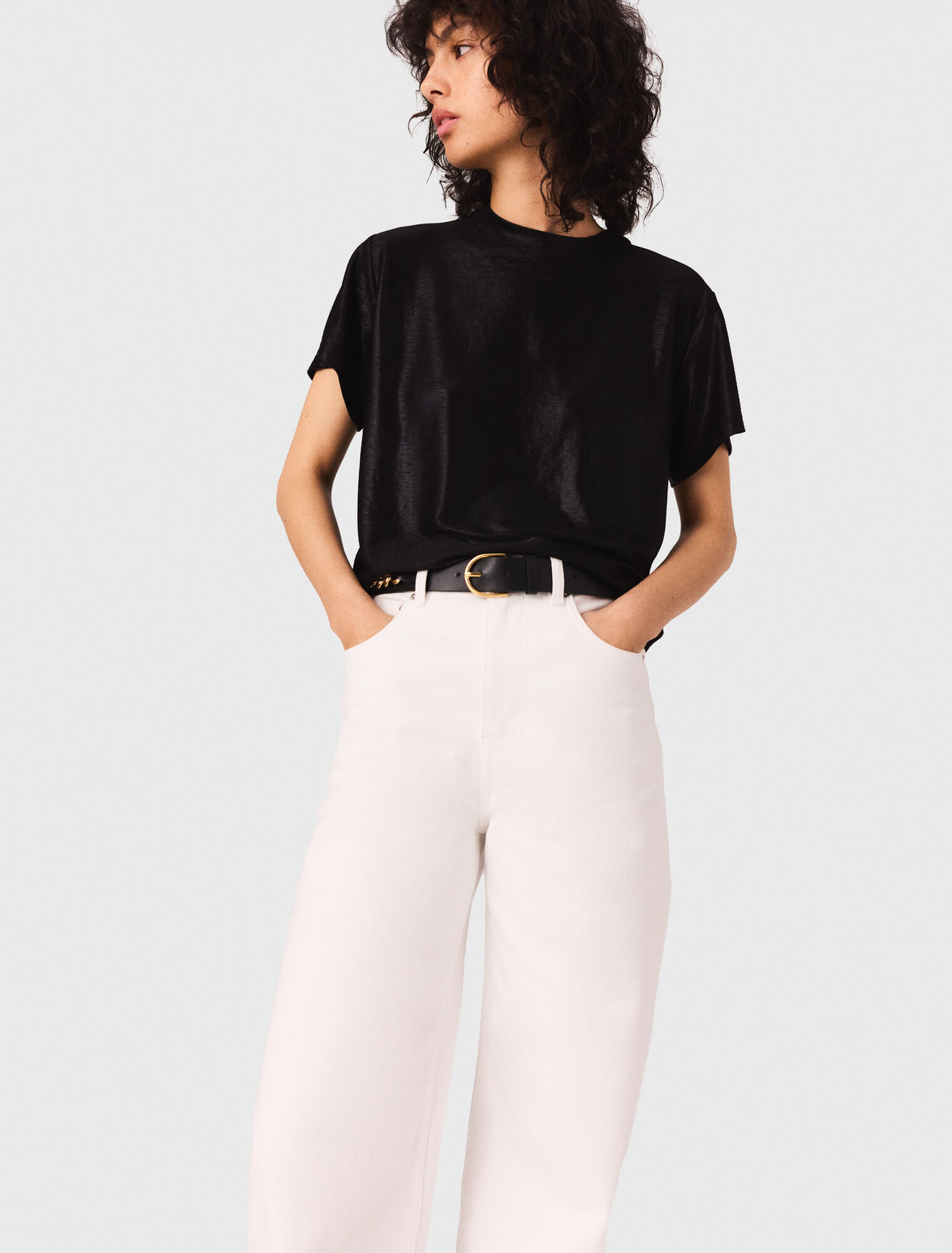 T-Shirt aus Lamé