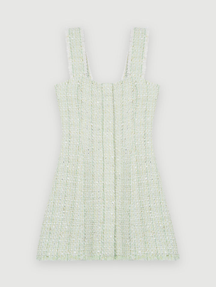 Tweedkleid mit Glanz