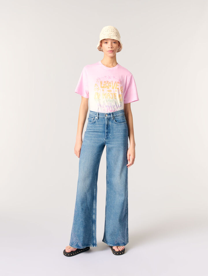 Bestickte Jeans