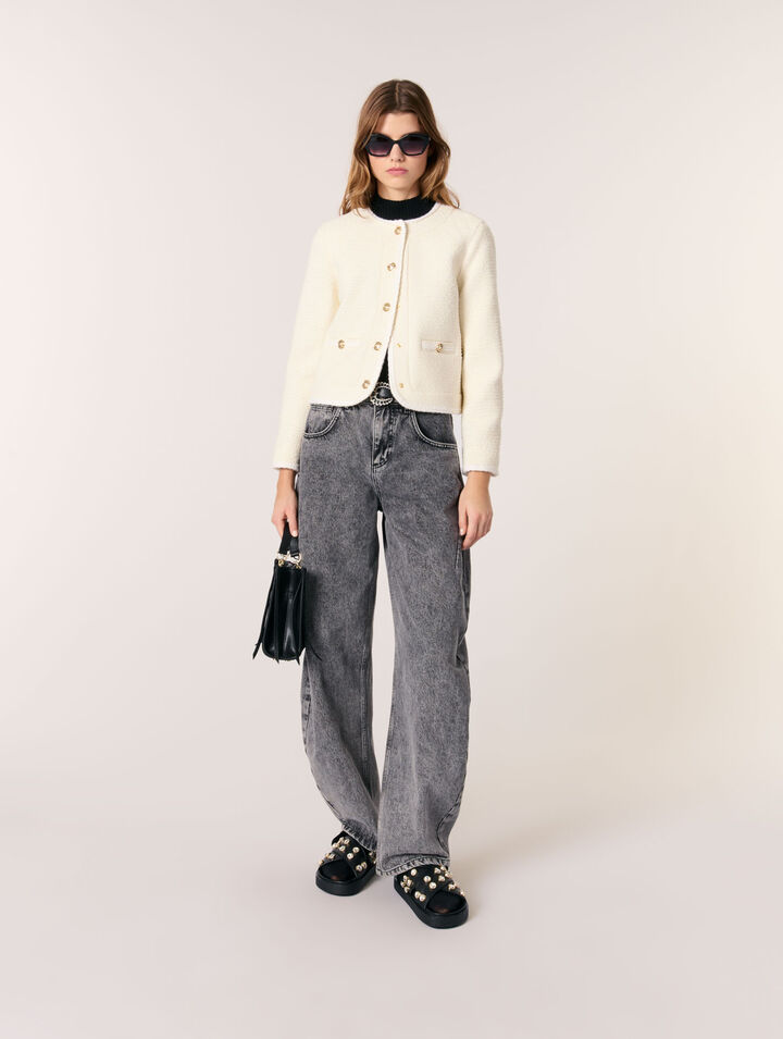 Kurze Tweedjacke