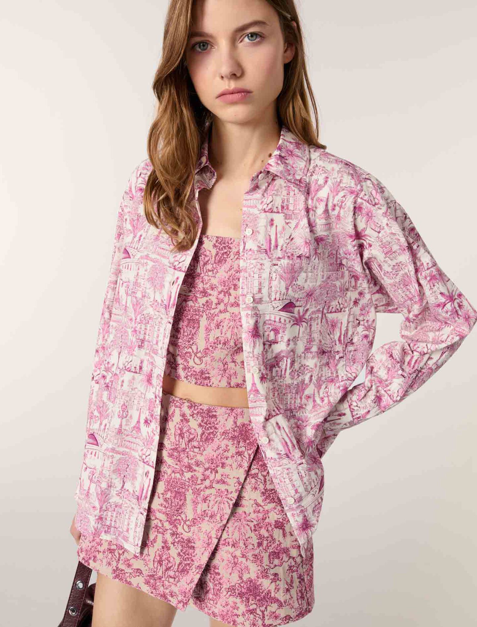 Bedrucktes Oversize-Hemd