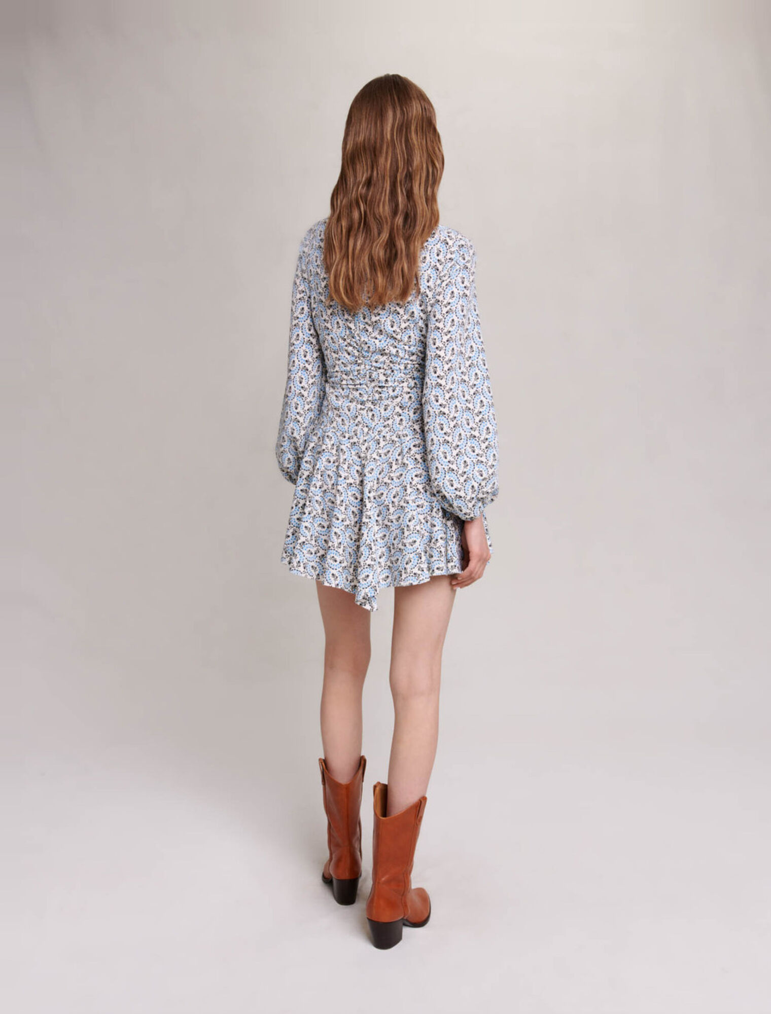Kurzes Crêpe-Kleid