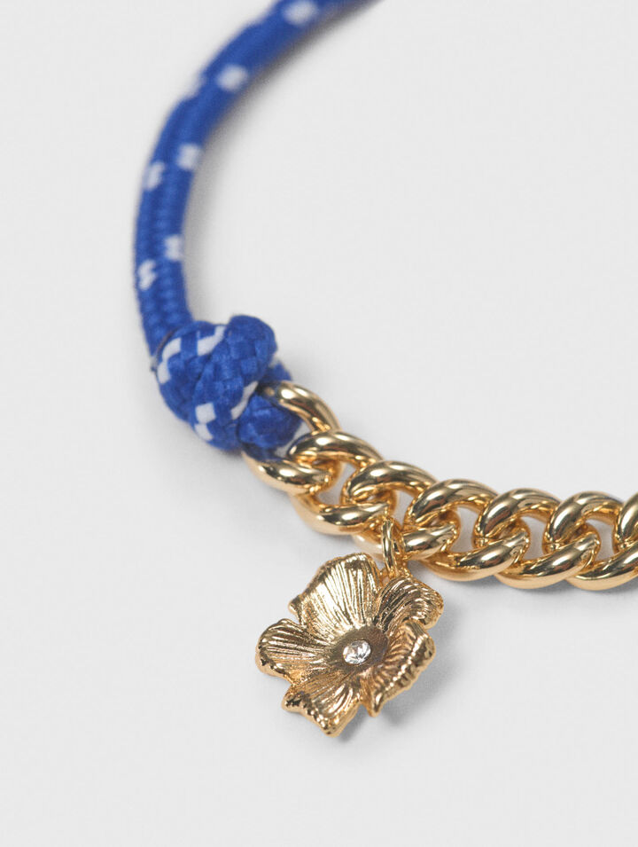 Kettenarmband mit Marinekordel