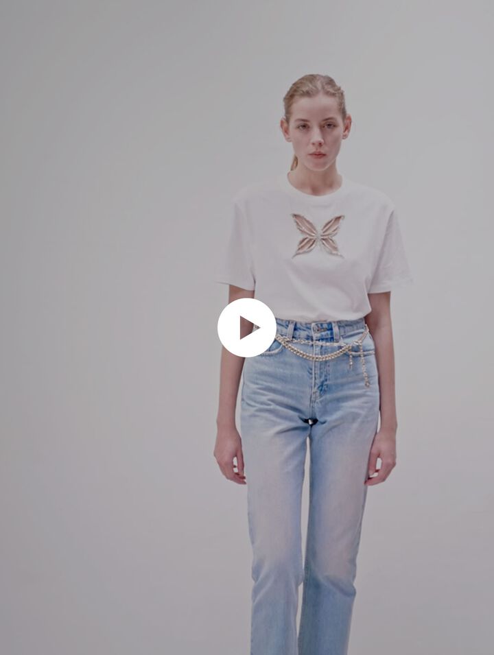 T-Shirt mit Strass