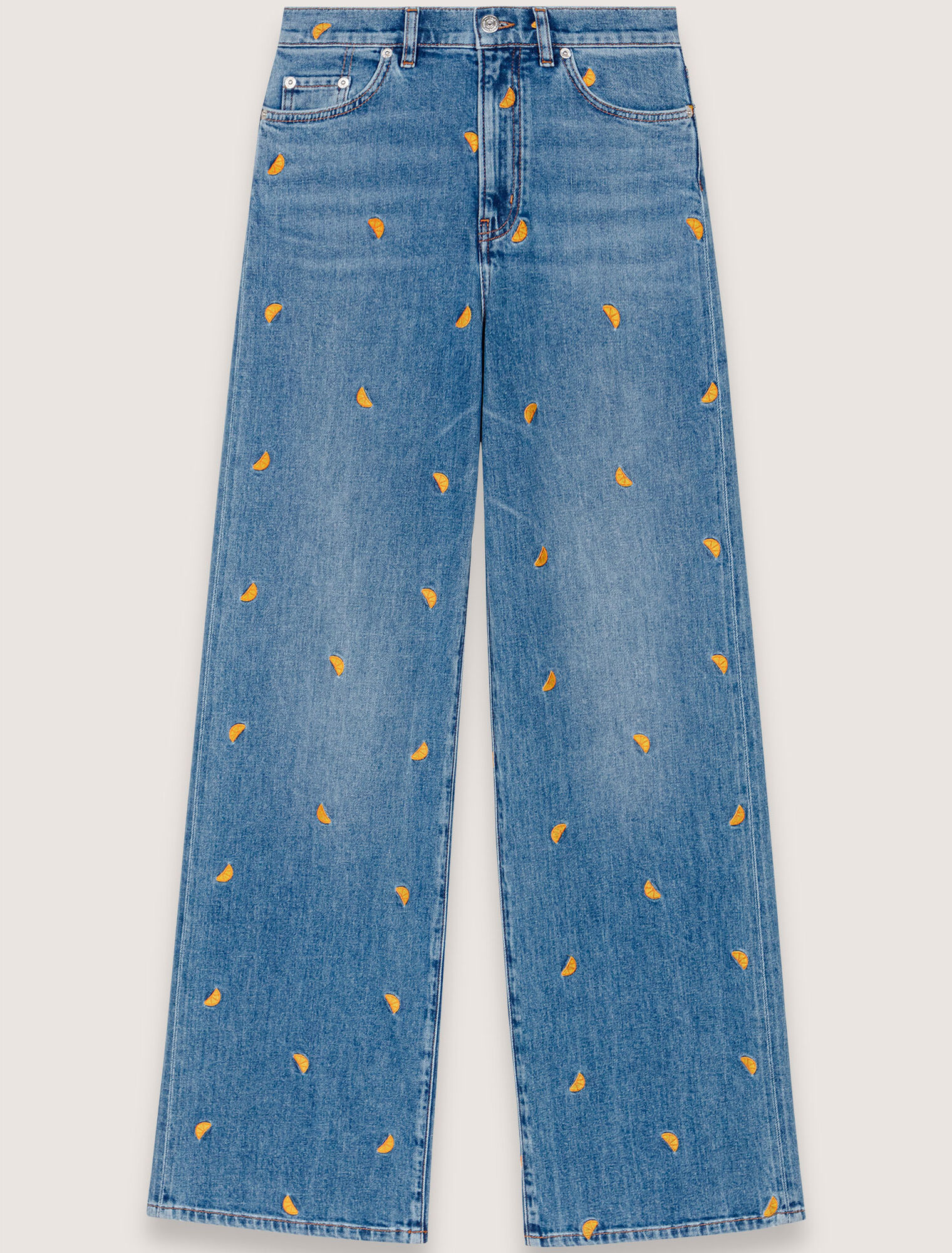 Bestickte Jeans